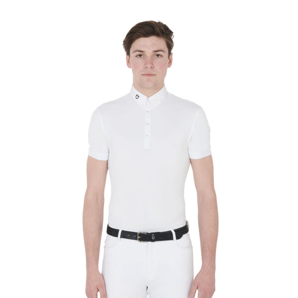 POLO UOMO MANICA CORTA TESSUTO TECNICO MODELLO "HUNT" - immagine 2