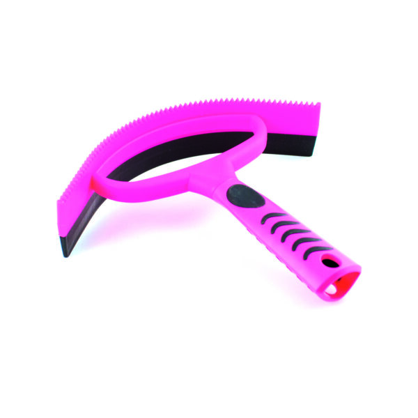 ASCIUGA SUDORE PLASTICA CON MANICO ERGONOMICO LIME , FUXIA , TURCHESE - immagine 2