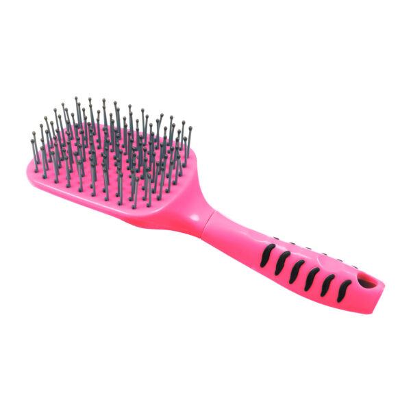 SPAZZOLA  CODA E CRINIERA C/MANICO ERGONOMICO LIME, FUXIA , TURQUOISE