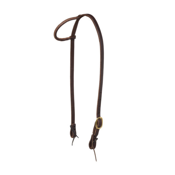 SINGLE ADJ ROLLED EAR WESTERN BRIDLE - immagine 2