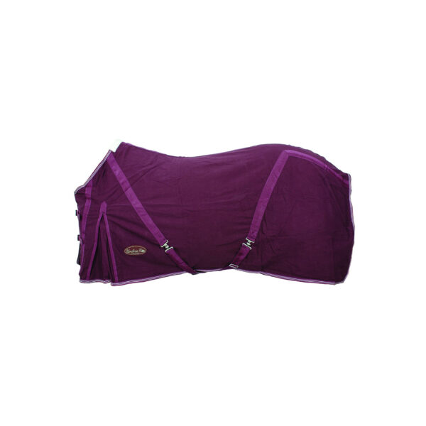 COPERTA COTONE C/COPRICODA CINGHIE INCROCIATE MODELLO MALAGA - immagine 2