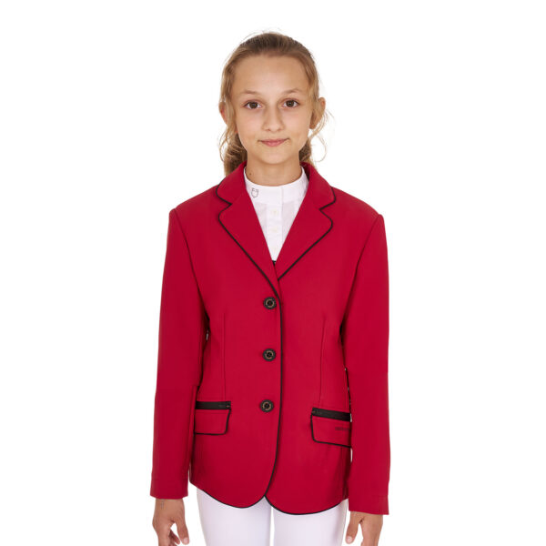 GIRL'S TECHNICAL COMPETITION RIDING JACKET TECNO STRETCH - immagine 2
