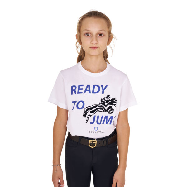 GIRL'S READY TO JUMP COTTON T-SHIRT - immagine 2