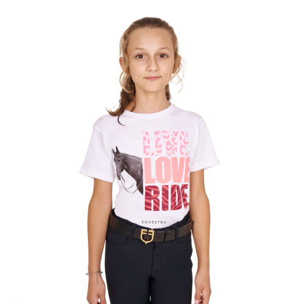 GIRL'S LIVE LOVE RIDE COTTON T-SHIRT - immagine 2