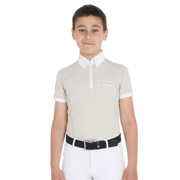 BOY POLO SHIRT SS ZIP - immagine 2