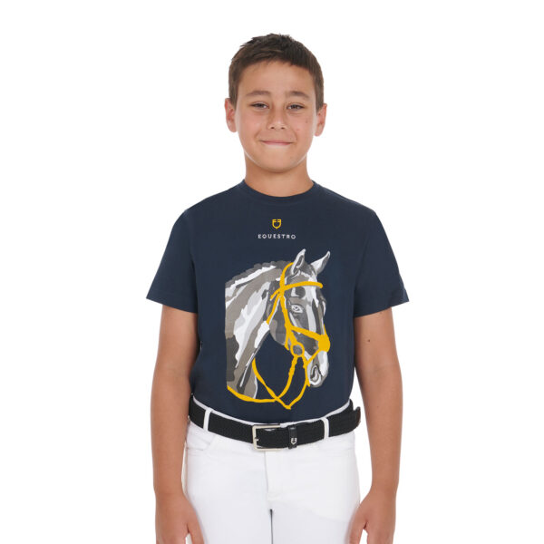 HORSE HEAD JUNIOR COTTON T-SHIRT - immagine 2