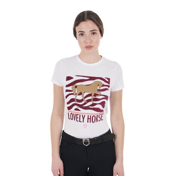 WOMEN'S LOVELY HORSE COTTON T-SHIRT - immagine 2