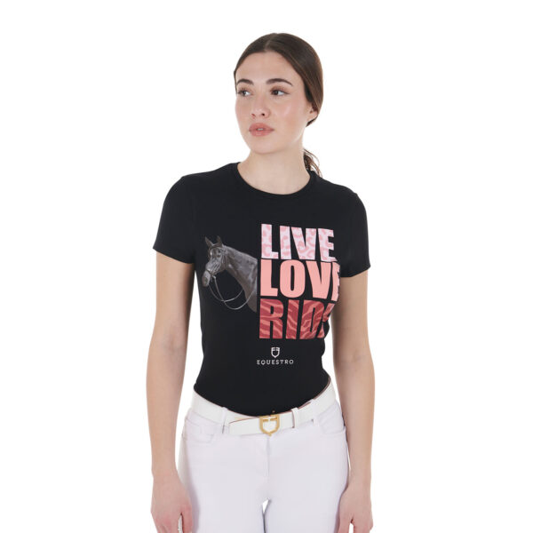 WOMEN'S LIVE LOVE RIDE COTTON T-SHIRT - immagine 2