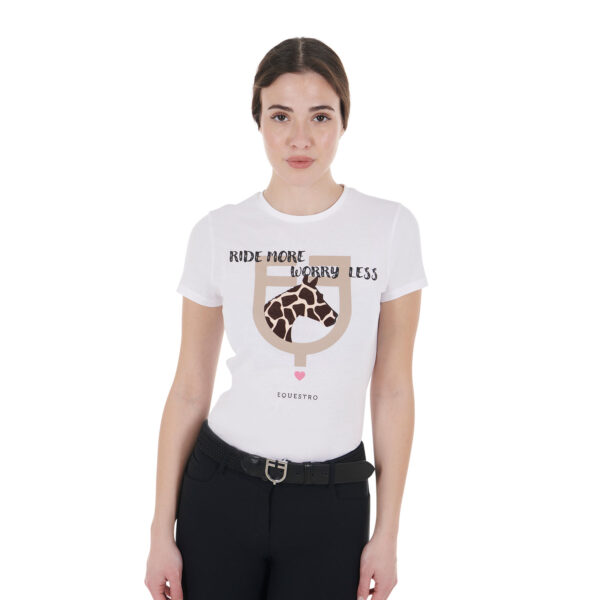 WOMEN'S RIDE MORE WORRY LESS COTTON T-SHIRT - immagine 2