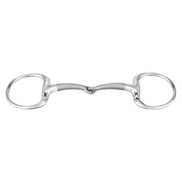 SATINOX EGGBUTT BIT 14 MM SINGLE JOINTED STAINLESS STEEL - immagine 2