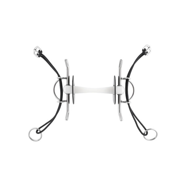 NATHE FULL CHEEK GAG BIT 20MM  WITH FLEX. MULLEN MOUTH - immagine 2