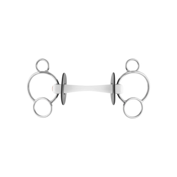 NATHE 3-RING BIT 20MM  WITH FLEX. MULLEN MOUTH - immagine 2