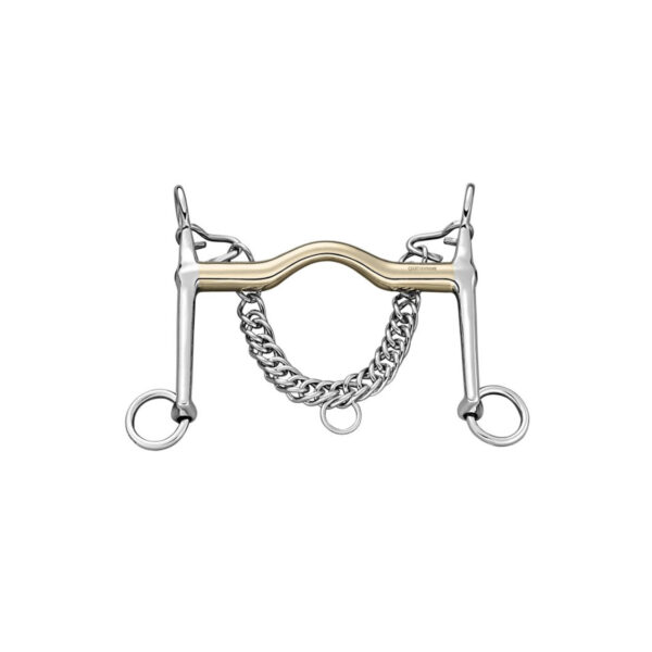 SPEC.DRESSAGE BIT SENSOG.16MM  WITH 7CM ST.ST. CHEEKS - immagine 2