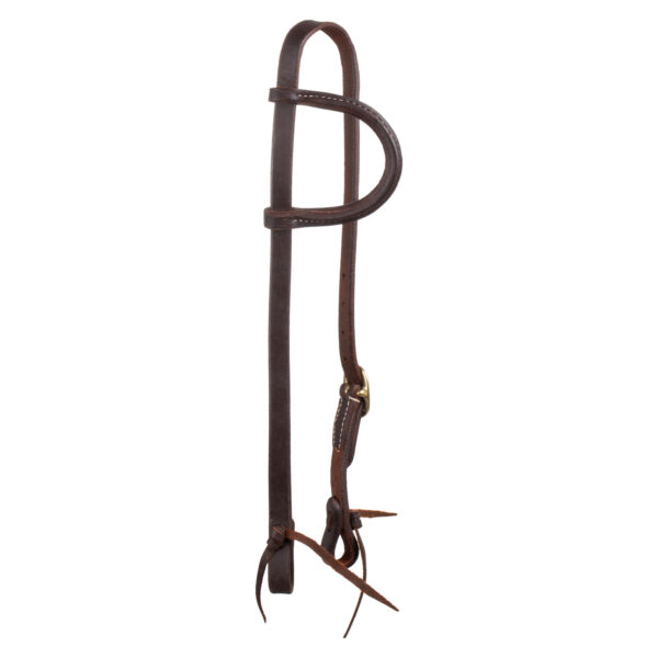 SINGLE BRASS BUCKLE ONE EAR WESTERN BRIDLE - immagine 2