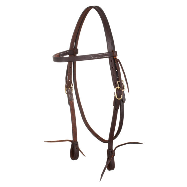 WESTERN TIE ENDS BROWBAND BRIDLE - immagine 2