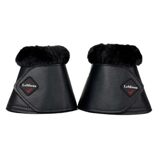 FLEECE WRAPROUND OVER REACH BOOTS BLACK - immagine 2