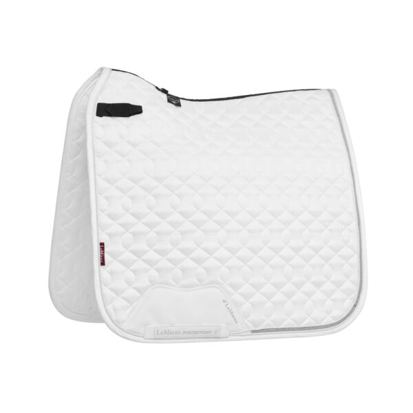 CRYSTAL SUEDE DRESSAGE SQUARE WHITE - immagine 2