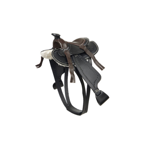 TOY PONY WESTERN SADDLE BLACK - immagine 2