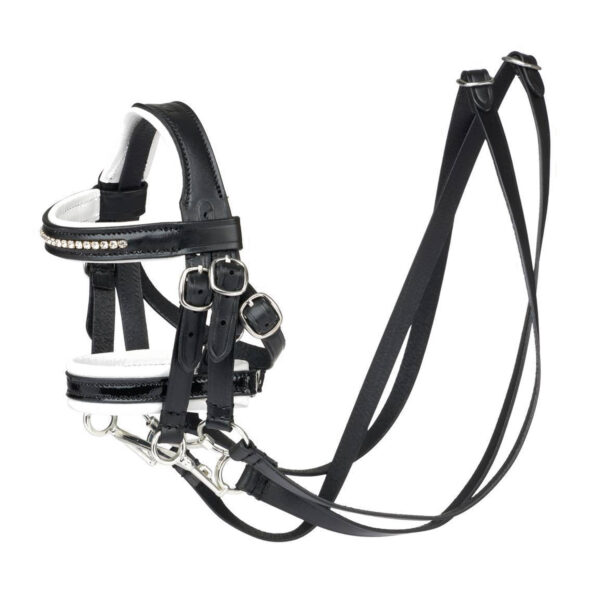 TOY PONY DOUBLE BRIDLE BLACK - immagine 2