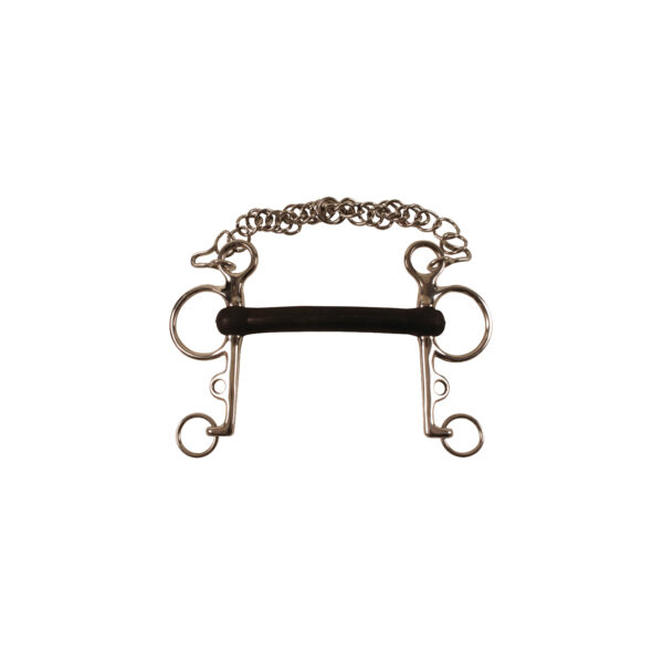 PELHAM INOX INTERO GOMMA RIGIDA - immagine 2