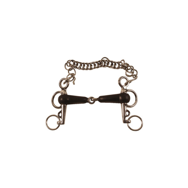 PELHAM INOX ASTE CORTE RICOPERTO GOMMA - immagine 2