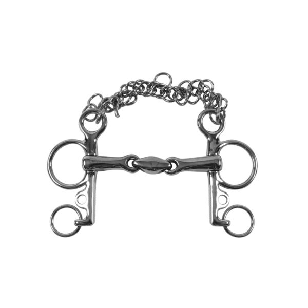 PELHAM INOX ASTE CORTE C/OLIVA - immagine 2