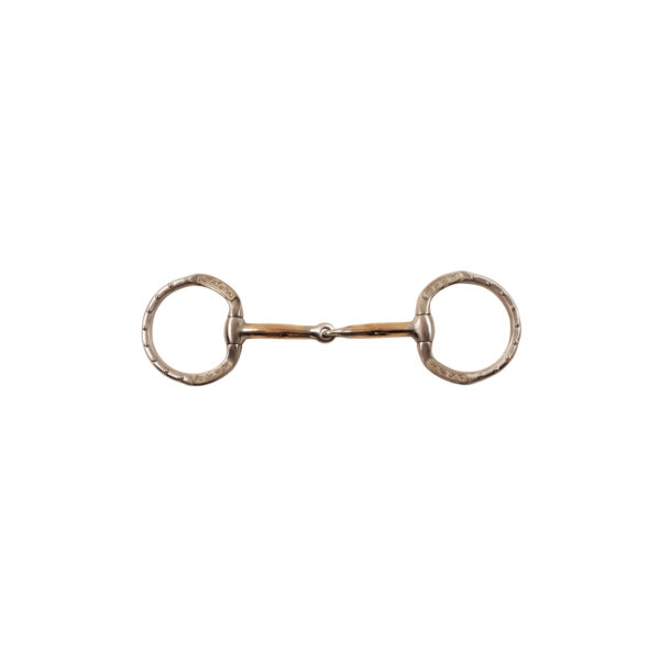 FILETTO WESTERN IMBOCCATURA RAME ANELLI DECORATI METALAB - immagine 2
