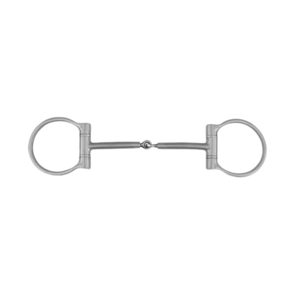 D-RING SNAFFLE BIT PINCHLESS CURVED 10MM - immagine 2