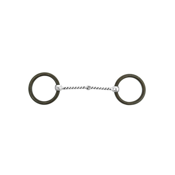 FILETTO WESTERN TORCIGLIONE INOX ANELLI BRUNITI POOL'S - immagine 2