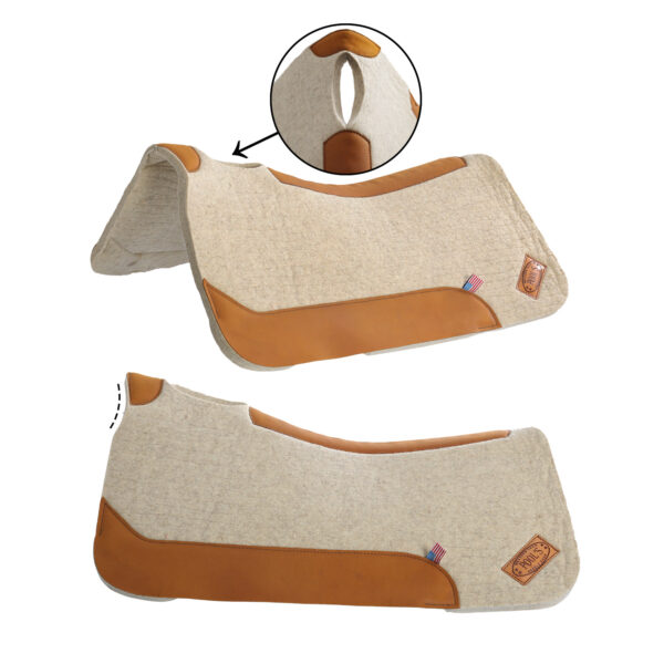 "3/4"" SOTTOSELLA WESTERN POOL'S IN FELTRO DI LANA 30""X32"""