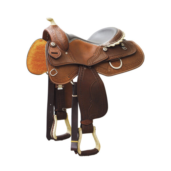 SELLA REINER DENVER MODELLO CLASSIC SQUARE RAWHIDE - immagine 2