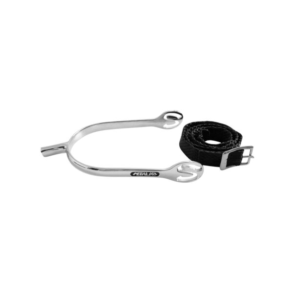 SPERONI CROMATI A TRONCHETTO METALAB C/LACCIOLINI NYLON - immagine 2