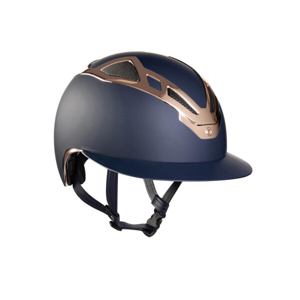 CASCO APEX CHROME LADY BLU MATT/ROSE GOLD - immagine 2