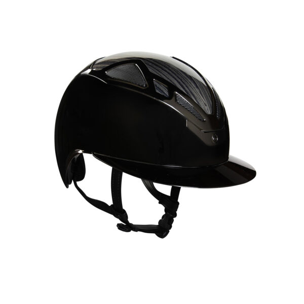 CASCO APEX WOOD LADY BLACK GLOSSY - immagine 2