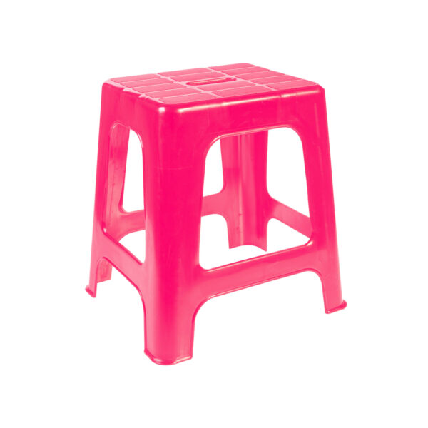 SGABELLO IN PLASTICA V-PLAST BLACK-HOT PINK